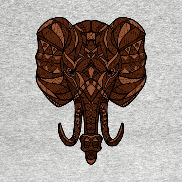 Elephant Ornate by polkamdesign